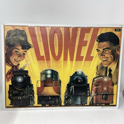 Vintage Hallmark, Great American Railways, 1954 Lionel Katalog Cover Blechschild