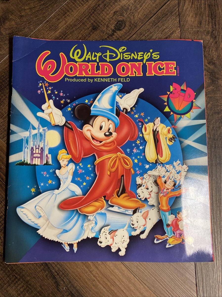 Disney On Ice プログラム集 Walt Disney on Ice 1998 Program Book with 3-D Glasses (NEVER WORN
