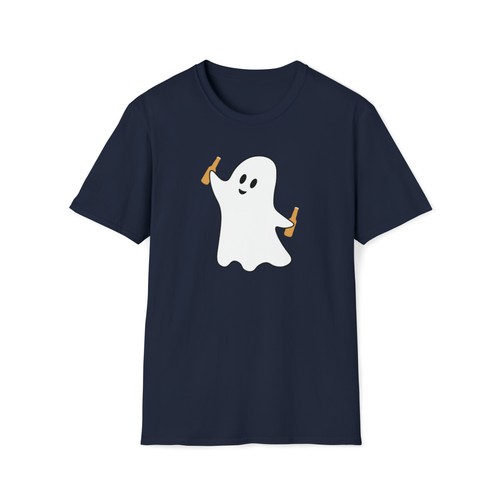 GHOST BEER COWBOY T-SHIRT, Unisex Softstyle T-Shirt, Halloween Shirt, Gift - Picture 44 of 49
