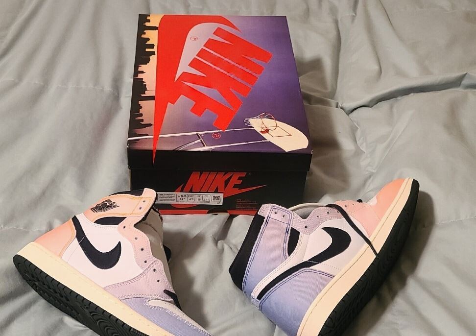 Size 9.5 - Air Jordan 1 Retro OG High Skyline for sale online | eBay