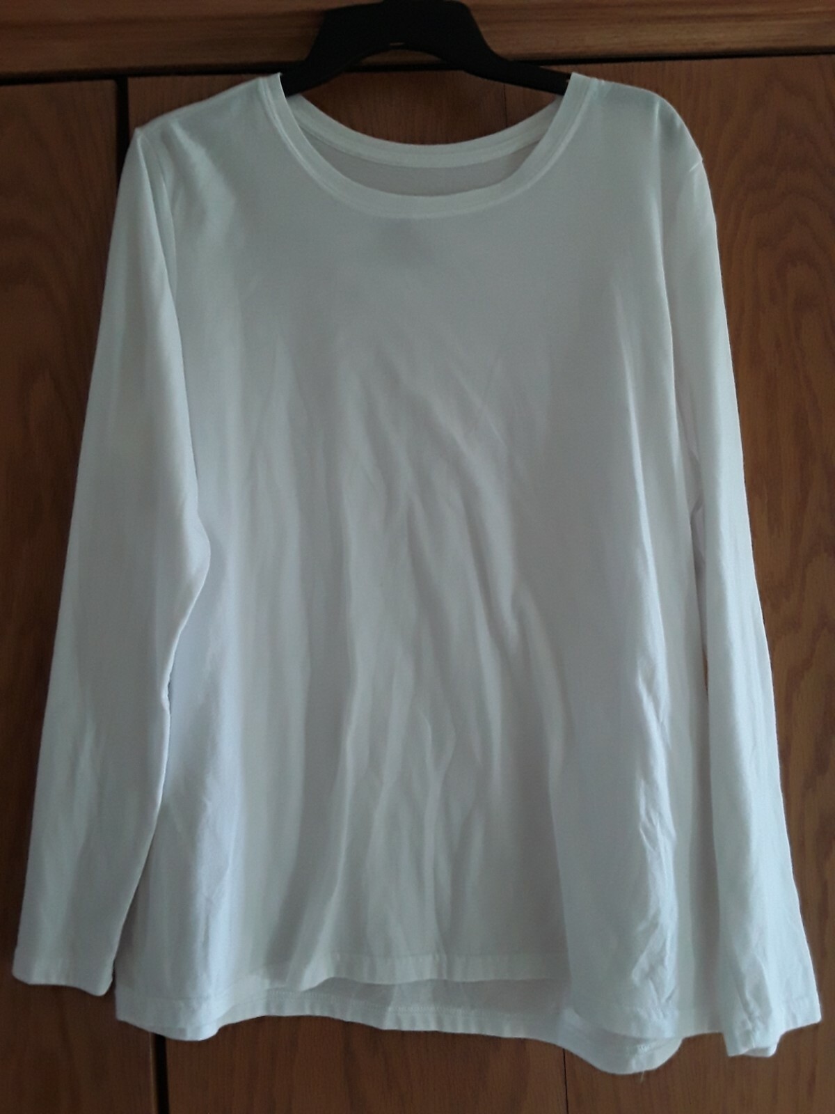 Time & Tru Women’s White Print Crew Neck Top Shirt Size XL  