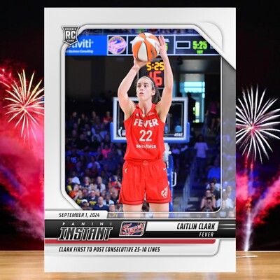 #ad CAITLIN CLARK ROOKIE Card 2024 Panini Instant #195 Indiana Fever $19.99