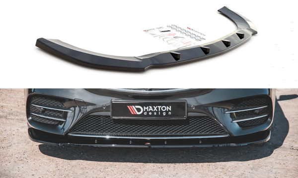 CUP Spoilerlippe Schwarz FüR Mercedes V Klasse W447 FL AMG Line Frontspoiler V2-image