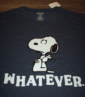 PEANUTS SNOOPY WHATEVER T-Shirt Big and Tall 3XL 3XB NEW w/ TAG | eBay