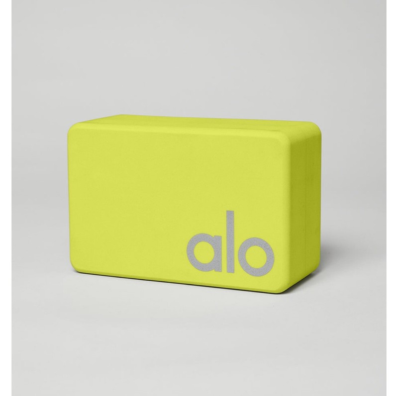 Alo Uplifting Yoga Block, Highlighter Yellow NWT