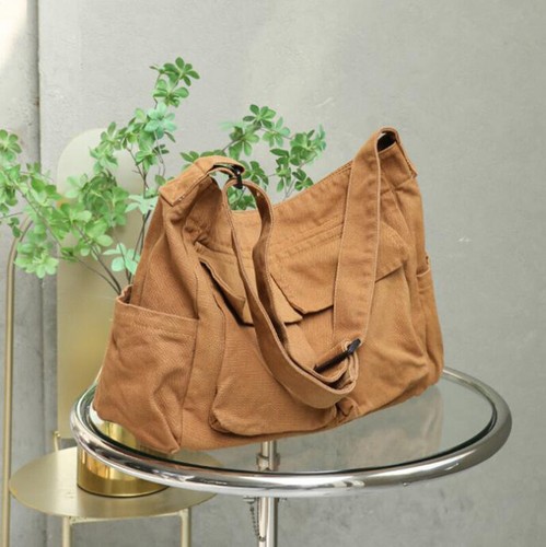 College Girls Women Canvas Handbag Crossbody Satchels Messenger Bag Shoulder Bag - Picture 8 of 13