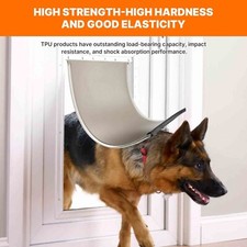 Pet Door Flap Dog Door for Interior and Exterior Doors/Walls 16-7/8" x 10-1/8"