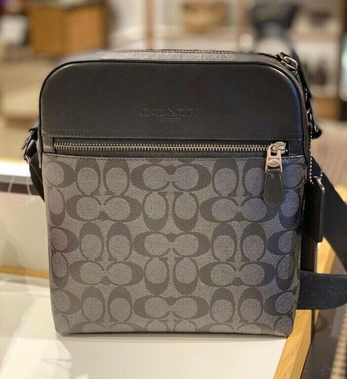 Coach Houston Flight Bag in Signature Canvas & Leather, QB