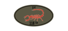 4" 118th ahc assault helicopter 1st platoon army bumper sticker decal usa made
