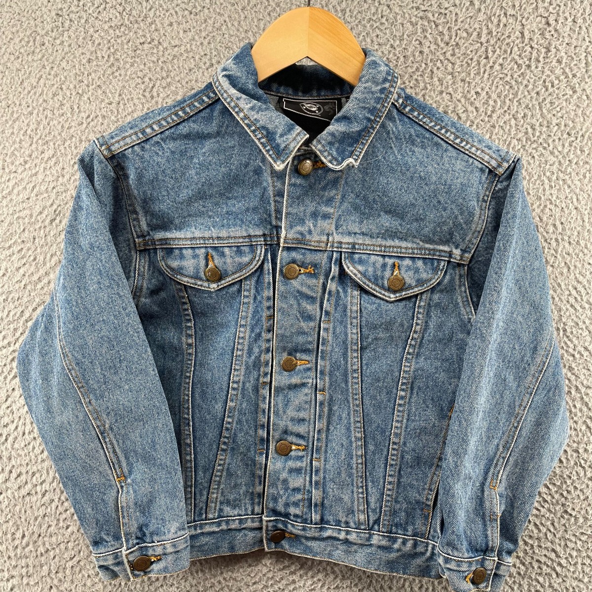 Vintage DC Jean Jacket with Batman Embroidered Youth Size