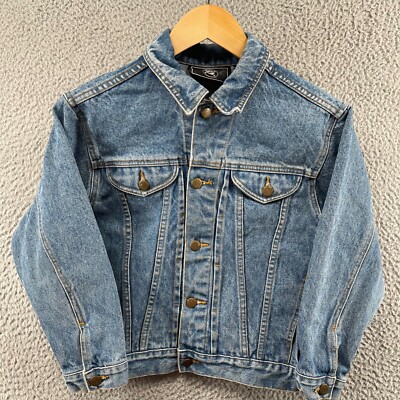 Vintage DC Jean Jacket with Batman Embroidered Youth Size