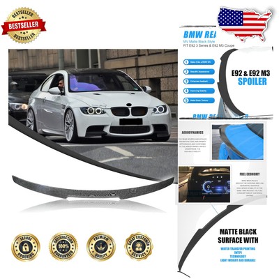 Lightweight ABS Rear Spoiler for Enhanced Stability on BMW E92 & M3