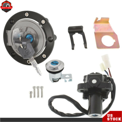 Ignition Switch Lock Set Gas Cap & Key For Yamaha YZF R1 2004-2015 R6 2006-2015