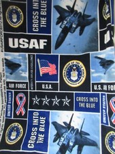 Military Fleece U.s. Air Force  Block 60 Polyester Fleece Fabric  54 X60