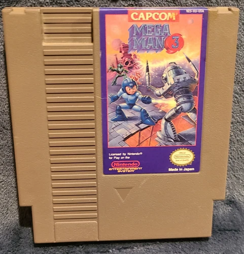 Mega Man 3 III (Nintendo NES, 1990) - Cart Only - Authentic & Tested!