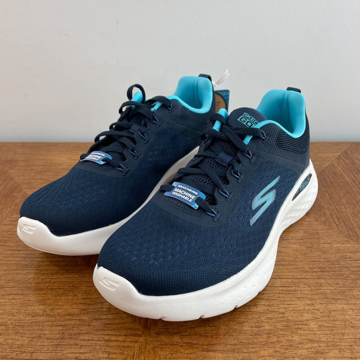 SKECHERS‎ GO RUN SKY Men Size 12 Teal Excellence Lightweight Athletic Sneakers 80511d5e-6414-4bb3-9543-  main image 4