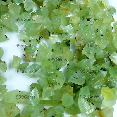 Bulk Sell! 2500 Cts Natural Semi-Precious Rough Green Prehnite Loose Gemstone