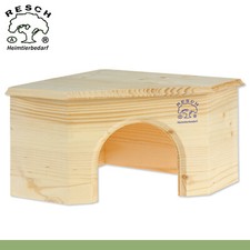 Resch 14 Meerschweinchen Eckhaus Degu Ratte Fichtenholz Handarbeit