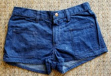 1970's Deadstock Wrangler Original Super Low-Cut Denim Shorts 29".