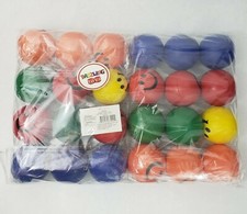 Dazzling Toys Stress Balls Neon Smile Face Relaxable Squeeze Balls 24 Pack
