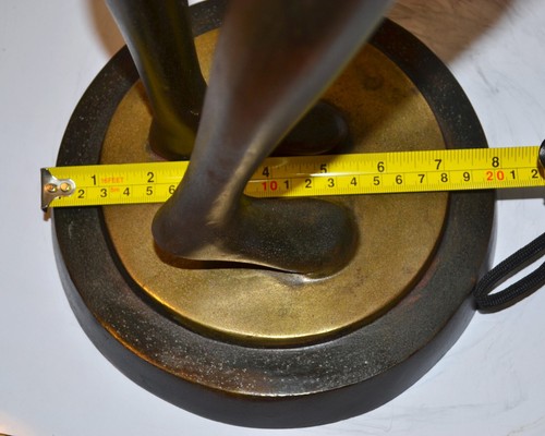 ANTICA SCULTURA NUBIANA STILE KARL HAGENAUER BRONZO ART DECO AFRICANA BLACKAMOOR - Foto 11 di 12