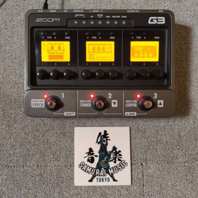 ZOOM G3 Guitar Multi Effect Amplifier Simulator Used W/AC Adapter From Japan