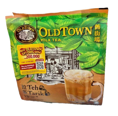 Old Town 3 in 1 Instant Milk Tea Mix Teh Tarik 13s x 30g - 1 Pack