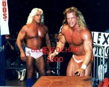 RIC FLAIR & LEX LUGER WRESTLER 8 X 10 WRESTLING PHOTO NWA WWF WCW