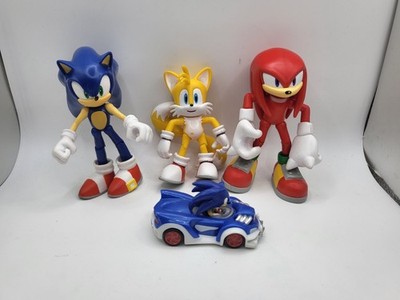 Sonic The Hedgehog 4-5'' Figuren Knuckles Sonic & Tails plus Sonic Auto