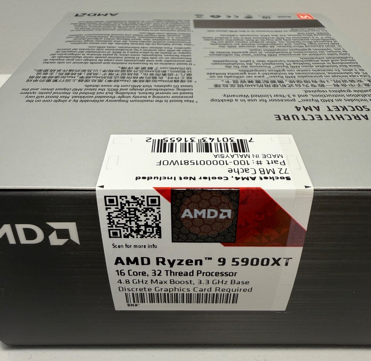 AMD (Advanced Micro Devices) - 100-100001581WOF - AMD Ryzen 9