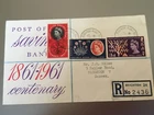 GB STAMPS RARE FIRST DAY COVER 1961 SAVINGS BANK COOMBE ROAD BRIGHTON