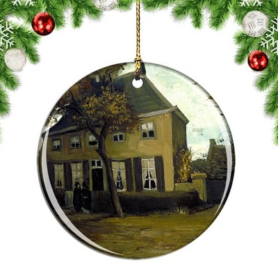 Van Gogh The Parsonage At Nuenen Paintin Christmas ornament city travel souvenir