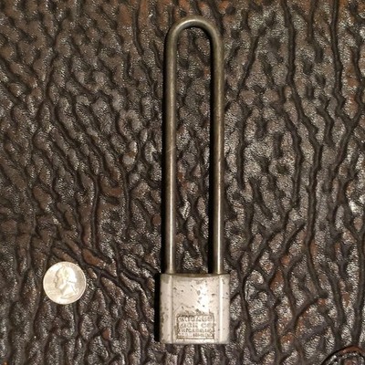 Vintage Chicago Lock Bicycle Padlock has key