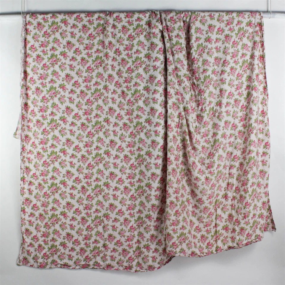 Juego de sábanas planas y ajustables Laura Ashley 2 piezas King patrón rosa rosa defectuoso Foto 2 de 4