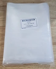 100 Uline S-1511 4 Mil 6" x 8" Clear Poly Bags Sleeves NEW