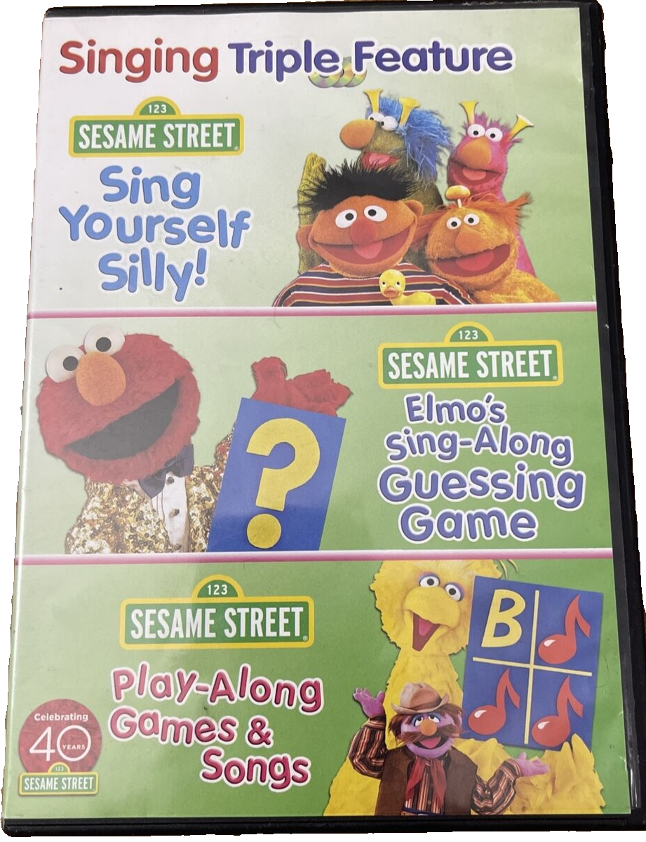 Sesame Street Singing Triple Feature DVD 891264001601| eBay