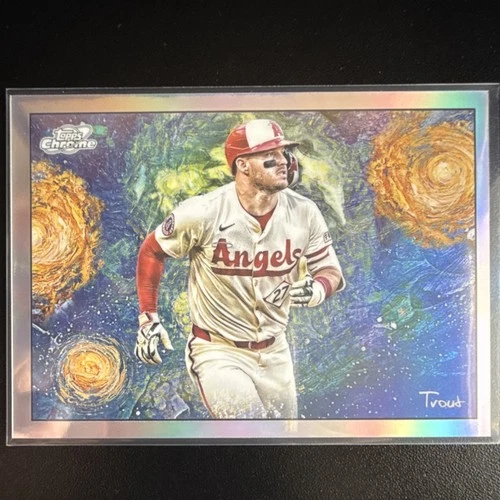 Topps 2025 Cosmic Chrome Mike Trout Stars in the Night Angels #STN-18 Card