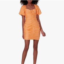Guess Orange Eco Sleeveless Kiki Drama Dress Sz 2 NWT