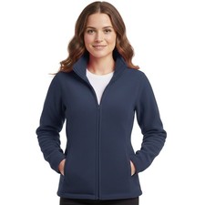 Ladies Fleece Jacket with Zipped Pockets | Full Zip Top Warm Fleece