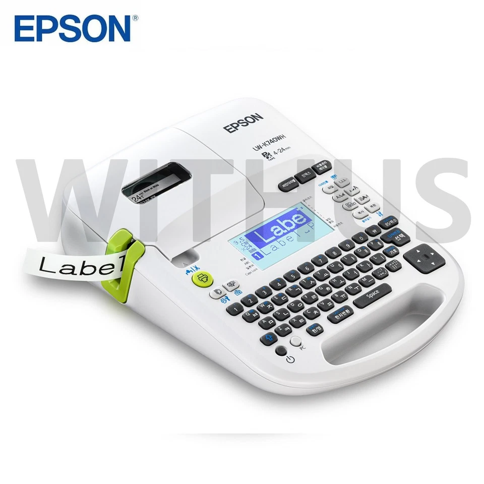 EPSON LW-K740WH Label Printer 4~24mm 184x238x79mm 780g *English/Korean* - Image 3 of 4