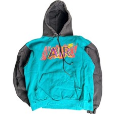 Vintage Nike Air Size 14/16 Blue Two Tone Hoodie Made In USA