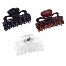 French Petite Very Small 1" Celluloid Set of 4 No Slip Grip Jaw Hair Claw for...