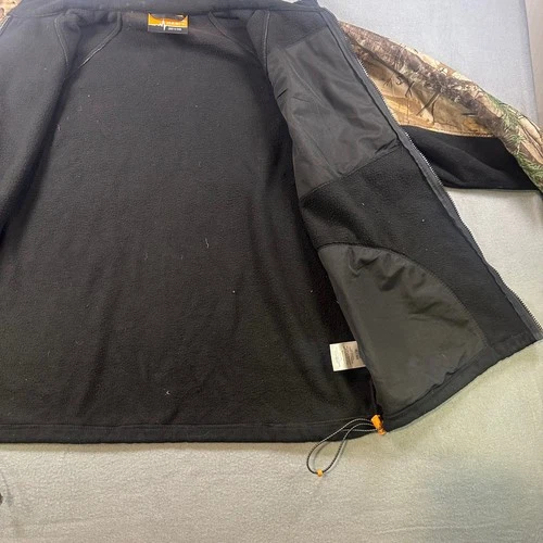 Habit Mens Fleece Jacket XL Realtree Camo hunting Full Zip FJ1229 Anthracite image 7