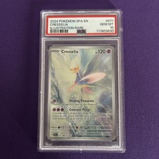2024 POKEMON SFA EN-SHROUDED FABLE 071 CRESSELIA ILLUSTRATION RARE PSA 10
