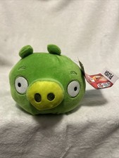Angry Birds Minion Green Pig Classic 5  Plush Toy Factory Rovio 2024 NWT