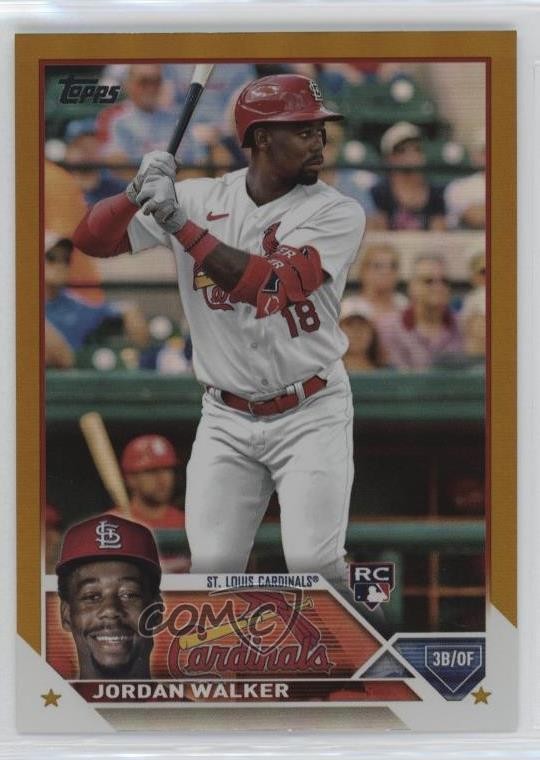 2023 Topps Series 2 Gold Foil Jordan Walker #344 2o0