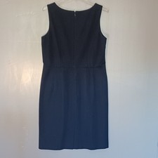 Tommy Hilfiger Navy Blue V-Neck Sleeveless Sheath Dress Size 12 RM87653959