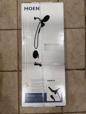 MOEN Brecklyn 82611BL Single Handle 6-Spray Tub and Shower Faucet with Magnetix