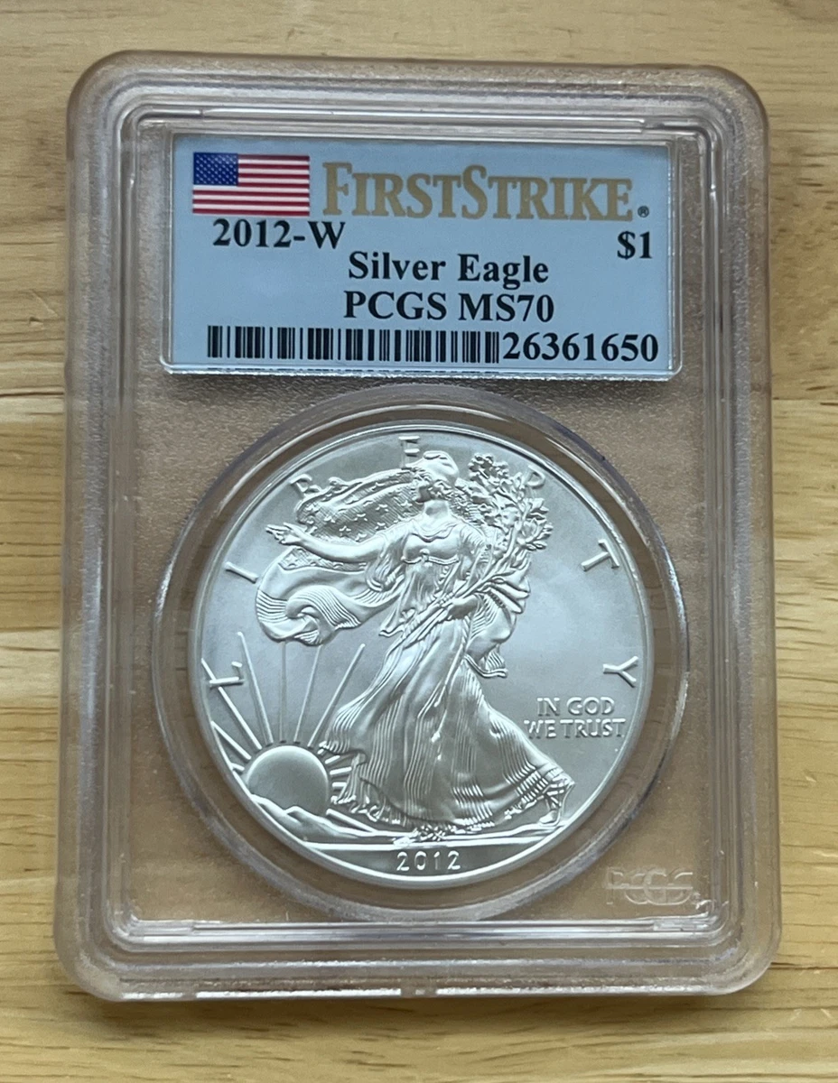 PCGS Certified MS 70 Graded 2012 Silver Bullion Coins for PCGS Certified MS 70 Graded 2012 Silver Bullion Coins for