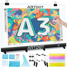 ARTDOT A3 LED Light Pad for Diamond Art Kits for Adults